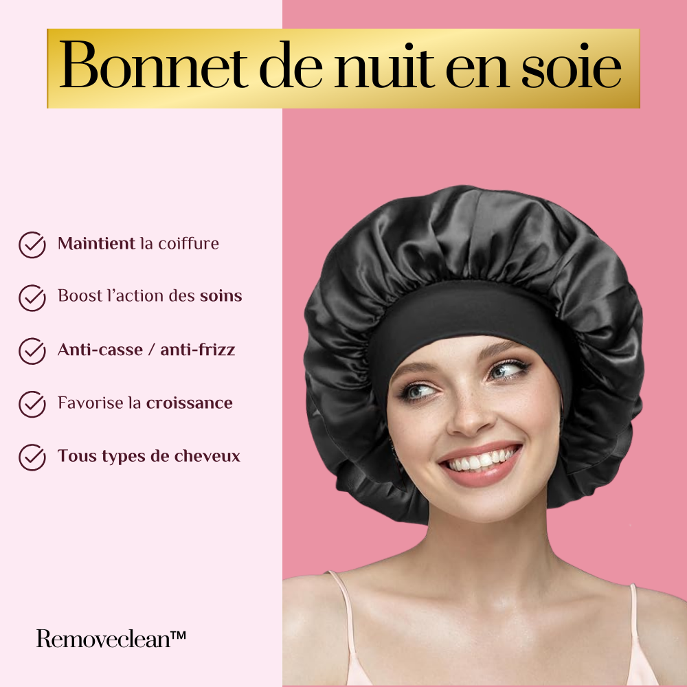 Removeclean™ - Bonnet de nuit en soie