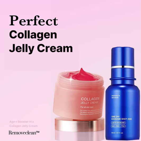 Removeclean™ - Crème à la gelée de collagène et Sérum d'éxosome