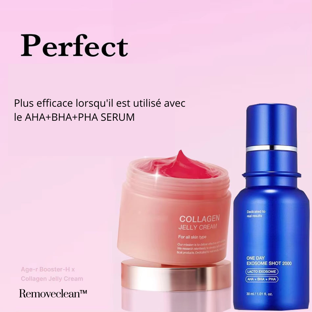 Removeclean™ - Crème à la gelée de collagène et Sérum d'éxosome