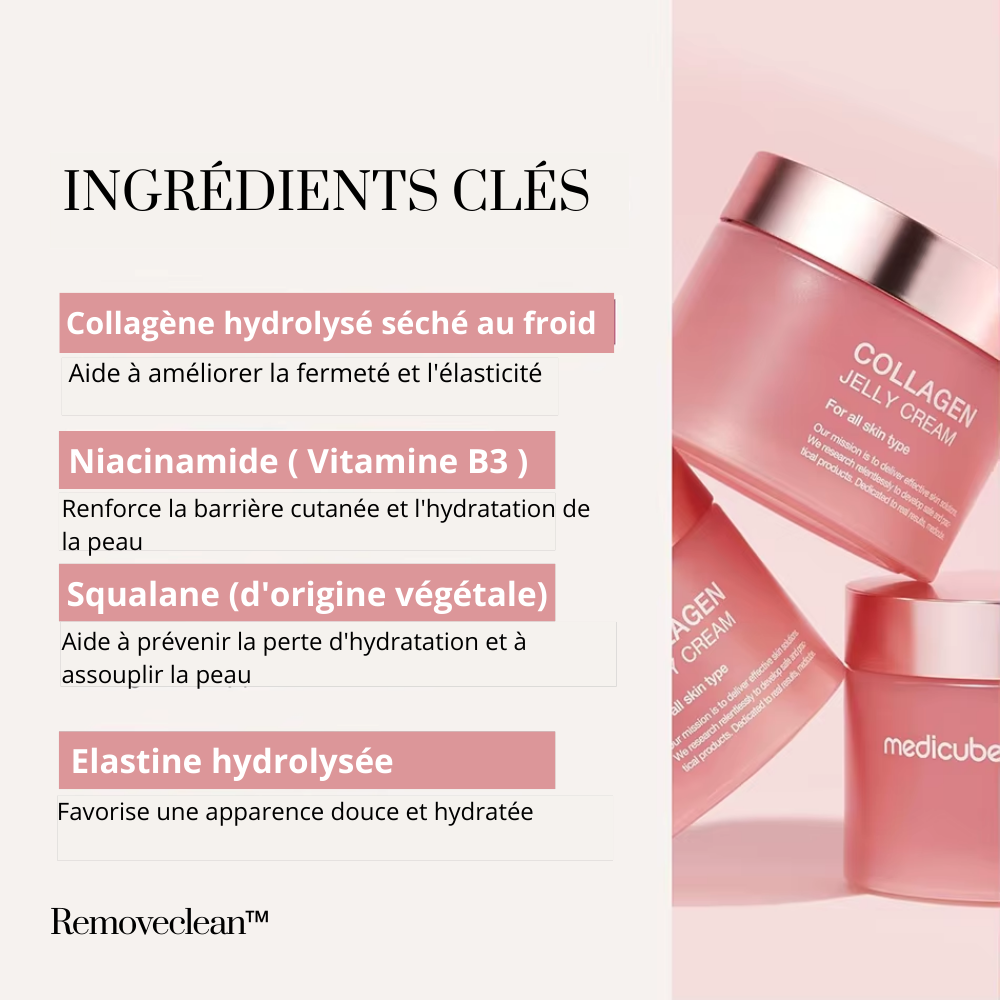 Removeclean™ - Crème à la gelée de collagène et Sérum d'éxosome